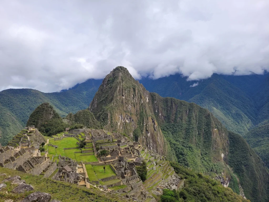 Machu Picchu citadel with Huayna Picchu behind, Peru