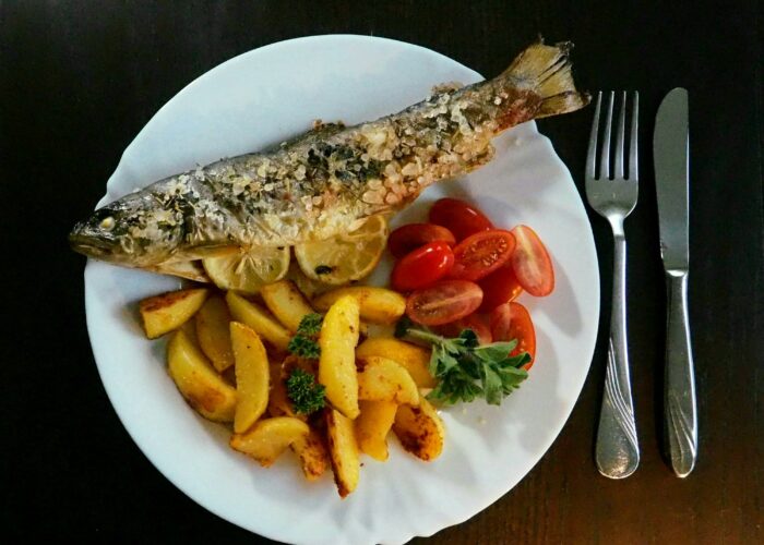Trucha frita, Andean fried trout Trucha frita, Andean fried trout